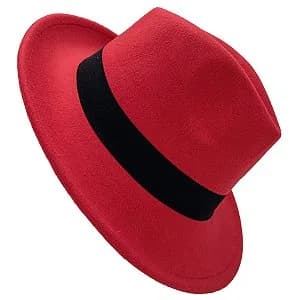 Chapéu Veludo Vermelho