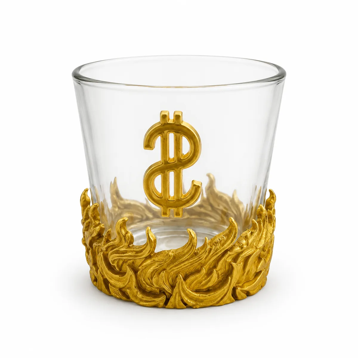 Copo Whisky Exu com Adorno e Cifrão